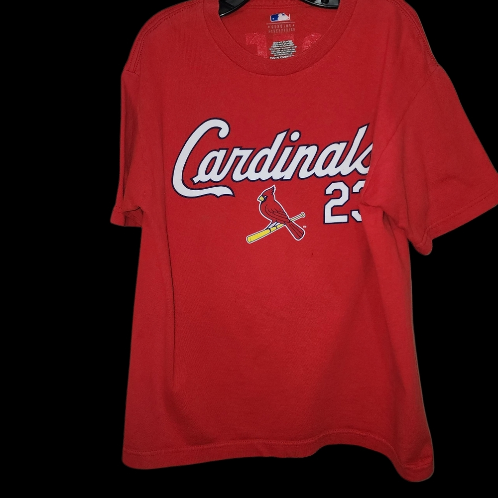 Gen Merch St. Louis Cardinals Baseball Youth M 10-12 Red SS T-shirt MLB Fandom